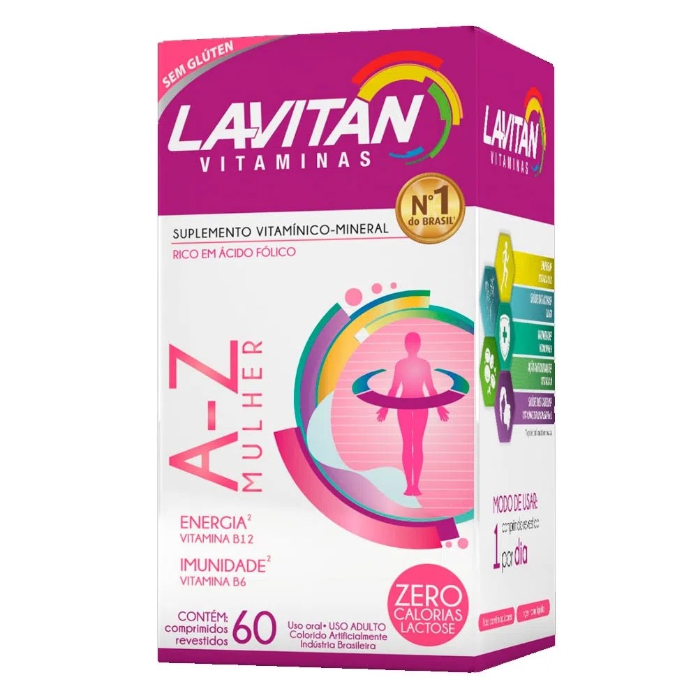 Lavitan Mulher Vitamina A-Z 60 Comprimidos