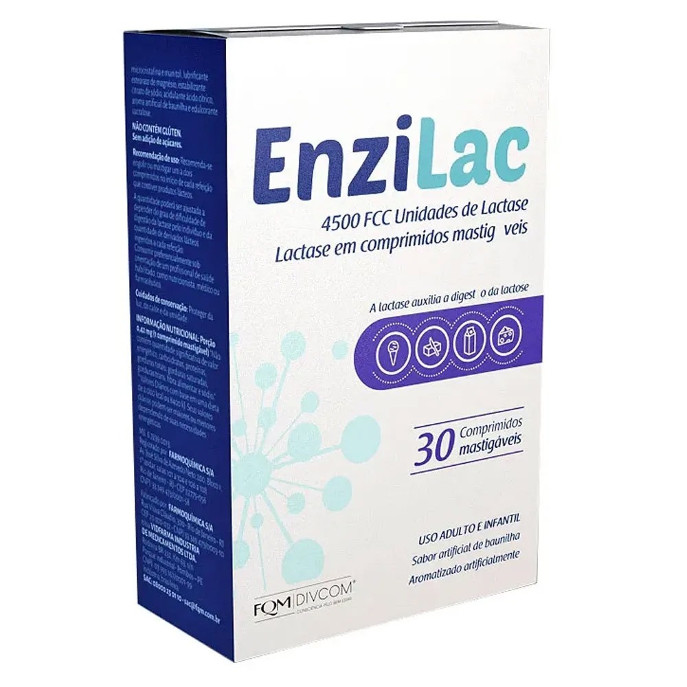Enzilac 4500UI com 30 Comprimidos