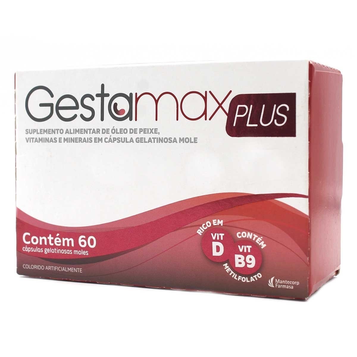 Gestamax Plus 60 Cápsulas Ômega 3 Óleo De Peixe Dha Concentrado 