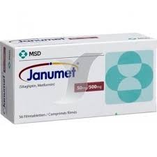 Janumet 50mg + 500mg com 56 comprimidos