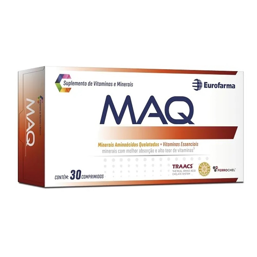 Maq Suplemento de Vitamina e Minerais 30 Comprimidos