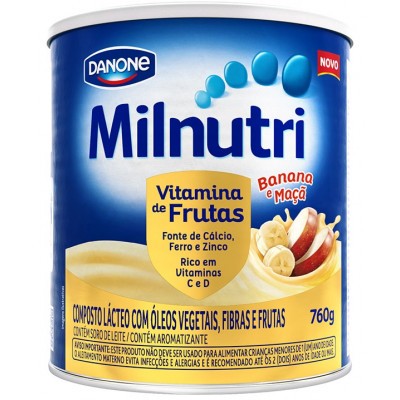 Composto Lácteo Milnutri Vitamina de Frutas com 760g