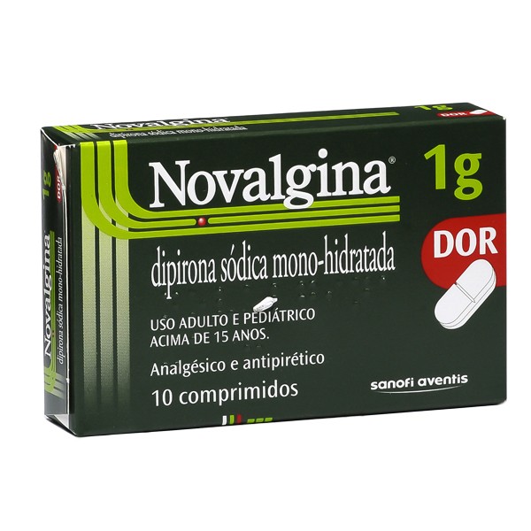 Novalgina 1g com 10 comprimidos