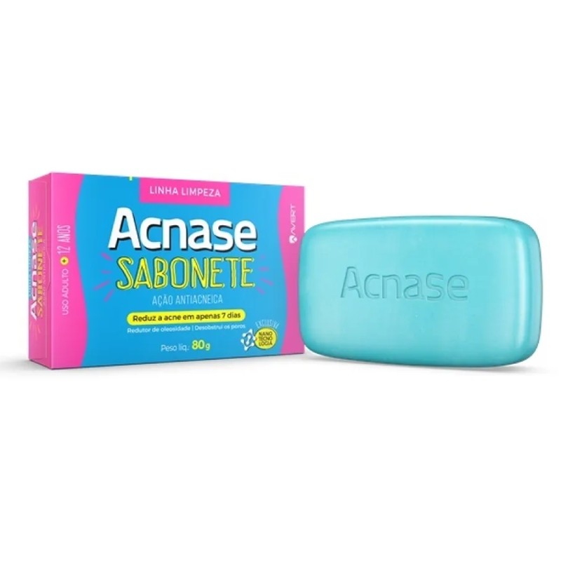 Sabonete Antiacne Acnase Clean com 80g