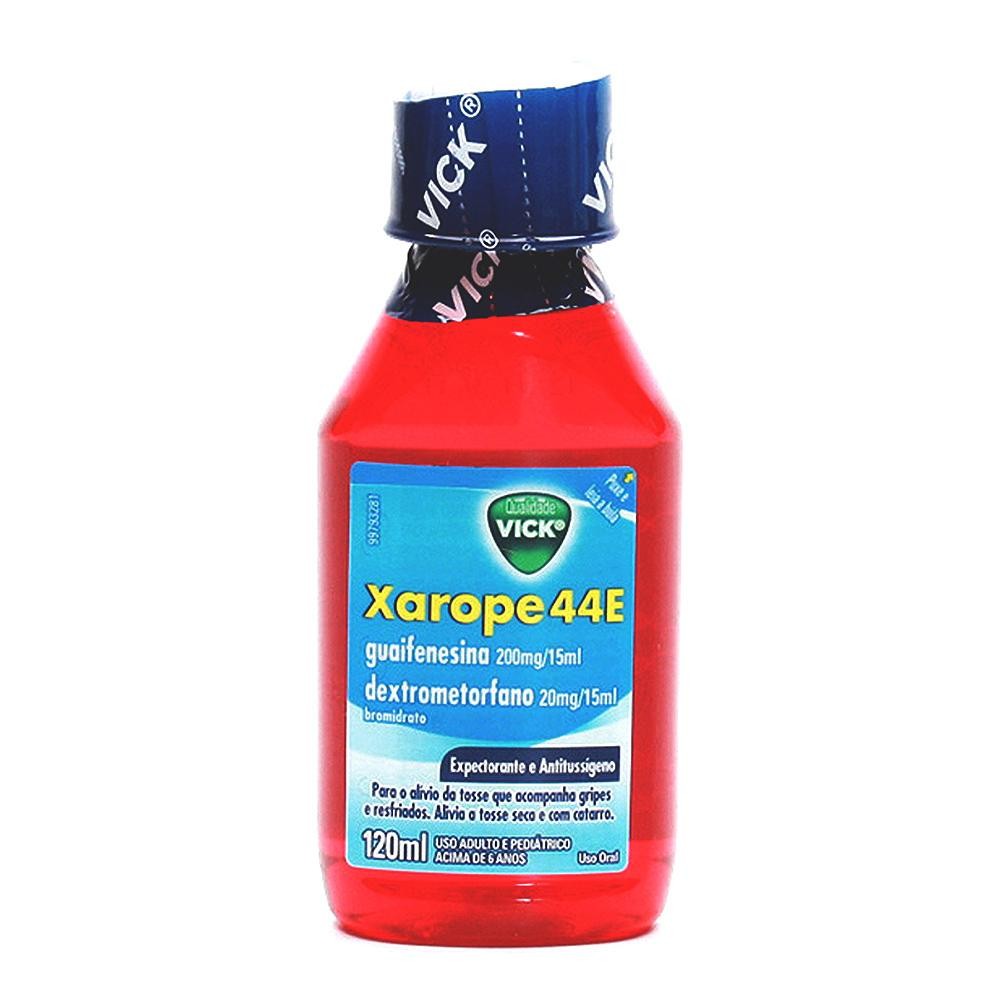 XAROPE PARA TOSSE Xarope 44E Vick Indicado para tosse seca e carrega