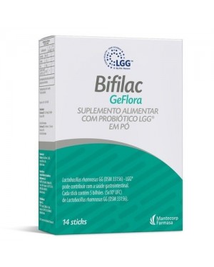 Bifilac GeFlora Suplemento Alimentar com Probiótico LGG em Pó com 14 Sticks