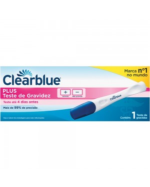 Clearblue Teste De Gravidez Plus Com 1 Unidade