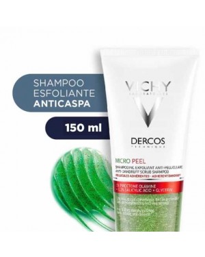 Shampoo Esfoliante Anticaspa Vichy Dercos Micropeel com 150mL