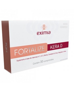 Suplemento Eximia Fortalize Kera D com 30 Comprimidos