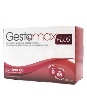 Gestamax Plus 60 Cápsulas Ômega 3 Óleo De Peixe Dha Concentrado