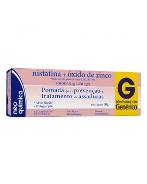 Nistatina + Óxido De Zinco Neo Química Pomada com 60g