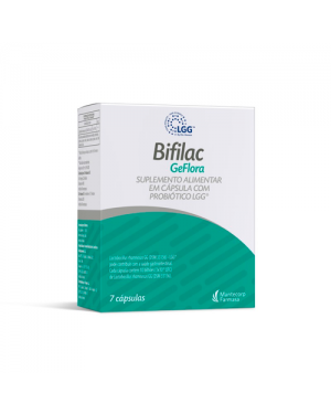 Bifilac GeFlora Suplemento Alimentar com Probiótico LGG em Pó com 7 Cápsulas